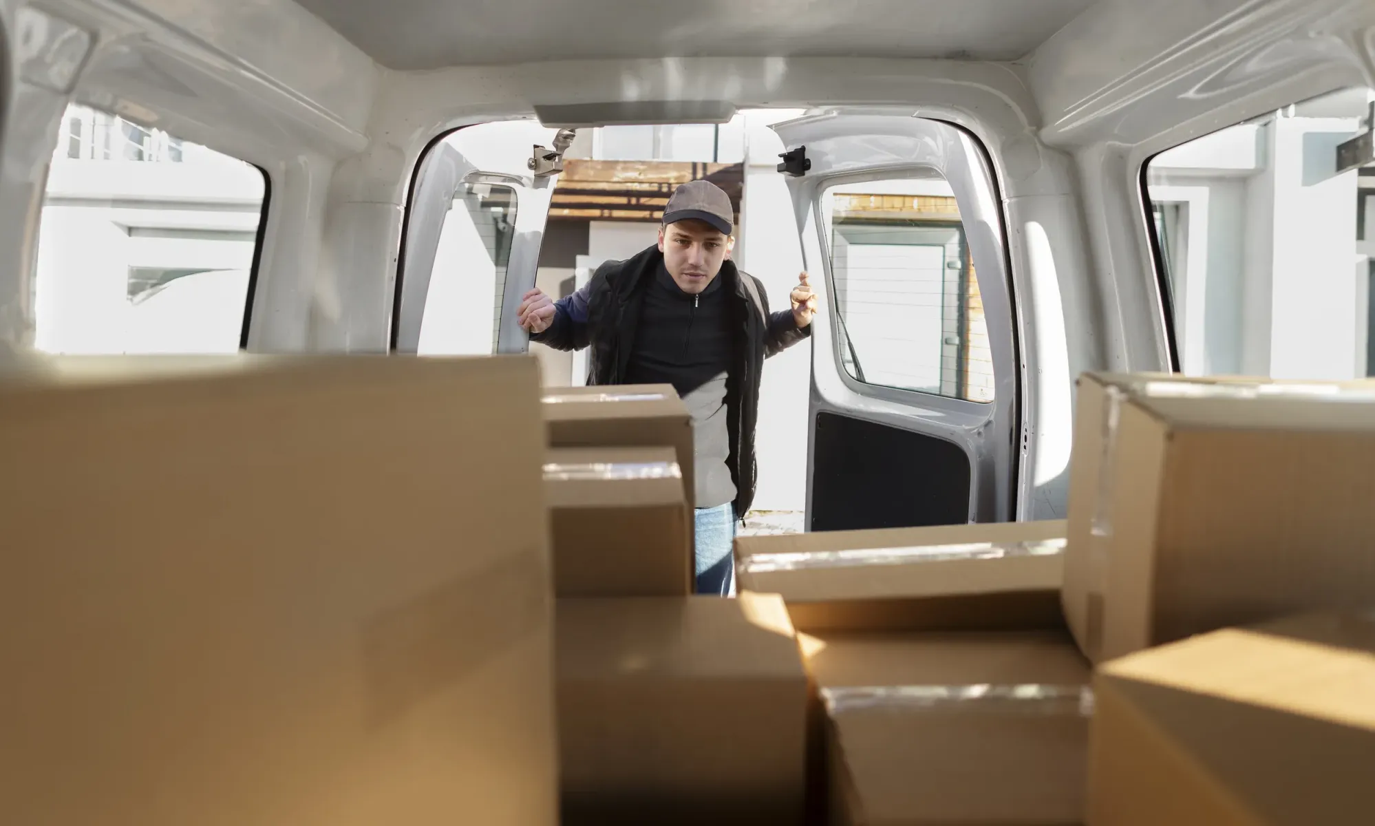 courier doing jobs logistics result f8e40260